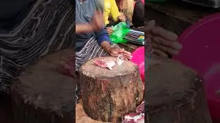 Beef Meat🍖Chopping on Wood
