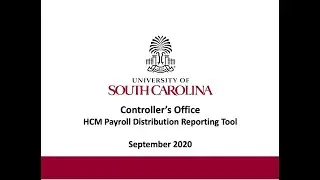 HCM Payroll Distribution Reporting Tool