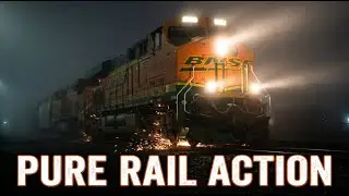 When You Spot BNSF Headlights and Capture Pure Action