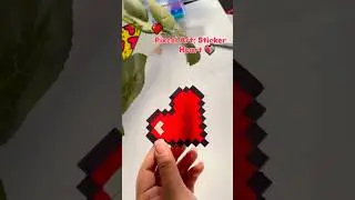 You Won't Believe How Easy it is to Create a Viral Pixel Heart Sticker! #shorts