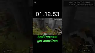 How fast can I get a shield in Minecraft. #minecraft #speedruning
