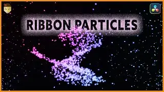 3D Object and Ribbon Particles DaVinci Resolve
