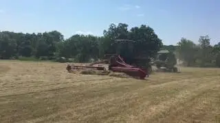 Rake Baler making hay