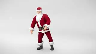 4 Hour 4K Santa Claus Dancing VJ Loop 🎅🕺 &ndash; 3D Christmas Visuals (No Audio)