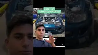 *2XXX+HP* 2JZ-GTE SUPRA DYNO PULL *CAR SOUNDS WITH MOUTH*