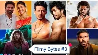 Filmy Bytes #3 Tiger Shroff - Vidyut Jammwal 🤩, Spirit Release Date 🥳, Dhamaal 4 😱, A minecraft 2🎬