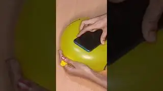 Making mobile cover with balloon ..#balloonhack #mobilebackcover#simple#easy
