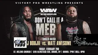 J Boujii vs Matt Awesome Invictus Social Media Championship Match @wearewrestlingnyc 02/02/24