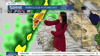 ABC 10News Pinpoint Weather with Meteorologist Megan Parry