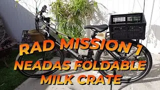 Аксессуары Rad Power Bikes Rad Mission 1: складной молочный ящик Neadas своими руками