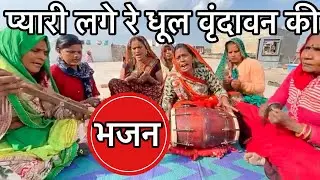 मधुर कीर्तन - मोहे प्यारी लगे रे धूल वृंदावन की ❤️ Village bhajan kirtan - Vrindavan dham