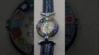 Italian Murano Rainbow Color Glass Italy Art Rainbow Venice Millefiori Watch Italian Brain Rot loop