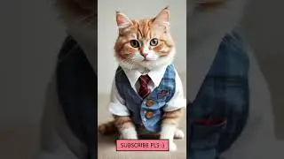Cute cats in clothes! #shorts #cat #AI #art #cool #design #ideas #cats #cute #clothes #funny
