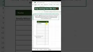 Stop wasting time like this in Excel ‼️ Excel functions to save time #Excel #exceltips #exceltricks