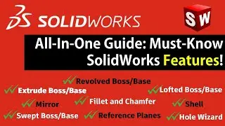 SOLIDWORKS LECTURE #1: Basic SolidWorks Features  [TAGALOG] - Extrude, Revolve, Loft, Sweep