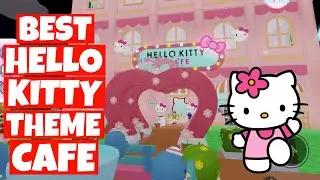 RATING YOUR CAFE! HELLO KITTY Theme Cafe Design and TOUR NEARBY PLAYERS CAFE in My Hello Kitty Cafe!