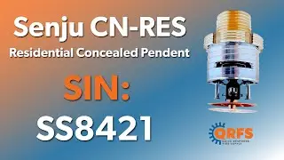 Senju CN-RES Residential Concealed Pendent Head Intro | SS8421 | Fire Sprinklers | QRFS