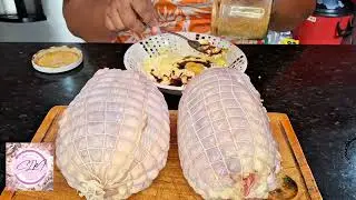 Como preparar un rollo de pollo  paso a paso 