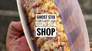 ULTIMATE CHEESY GOODNESS! - Ghost Stix Corn Dog Shop - #shorts