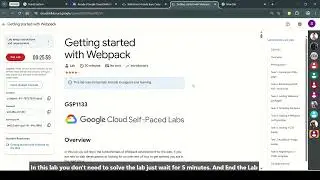 Getting Started with Webpack lab solutions || GSP1133 || Google Arcade Game #googlearcade #arcade