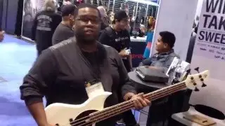 Courtney Leonard , Aquilina booth , Namm 2016