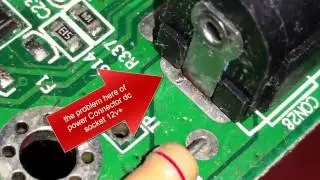 TECHNOTREND LCD TV 2470II repair. TV is not working. no light. led power