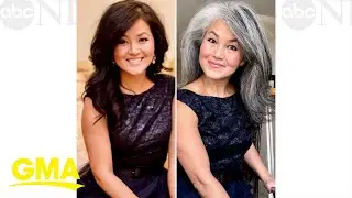 This 'silver sister' is encouraging women to ditch the hair dye and embrace gray hair l GMA