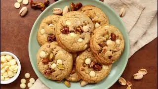 Caramelized Pistachio Brown Butter White Chocolate Cookies