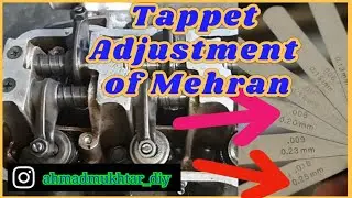 how to adjust the tappets of your mehran car by ahmad mukhtar!!