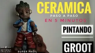 COMO PINTAR UN GROOT EN CERÁMICA