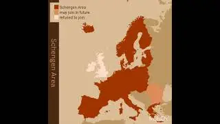 Schengen Area #geography #europe #map #eu