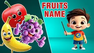 Kids Learn Fruits with Fun 🍌🍇 | English & Hindi