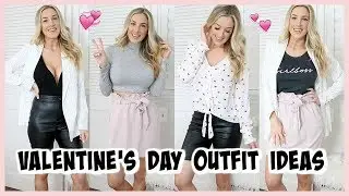 CUTE VALENTINE'S DAY OUTFITS! EXPRESS HAUL & TRY ON | OLIVIA ZAPO
