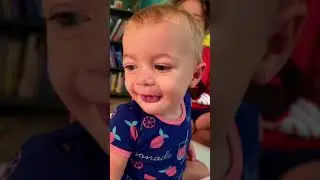 Baby gets upset when dad says &ldquo;no more&rdquo; and calm family moments with dad #fatherhood #funnybabyclip