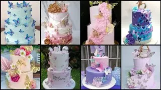 Amazing Two Tier Butterfly Cake Decorating ideas || Best Girls Birthday Cakes