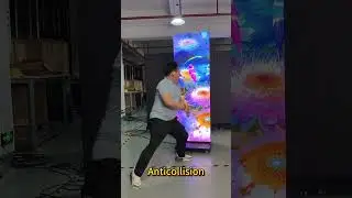 Tri-fold foldable led poster  #digitalsignage #leddisplay #nextgendisplay