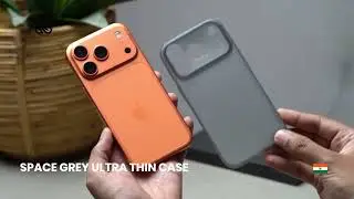Space Grey Ultra Thin Case For iPhone Air/17 Pro/17 Pro Max (Camera Cutout)