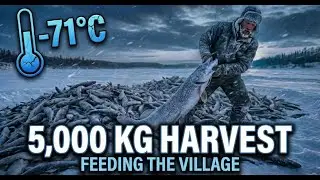 Harvesting 5,000kg of Fish at -71&deg;C | Yakutia Survival