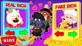 🔴LIVE | Fake Broke David Pretends to be Poor - Real Rich Bearee Helps Everyone | Bearee Kids Show