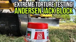Andersen RV Jack Block vs Excavator! Torture Test!