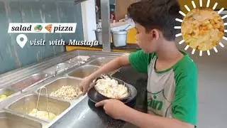 #Pizza😋Russian salad mazaydar????