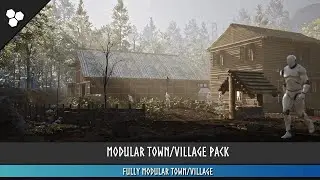 Modular Town / Village Environment [Unreal Engine Marketplace Showcase]