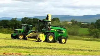 Hi-Speed Silaging with John Deere 7350 - a Thin Crop of Second Cut.