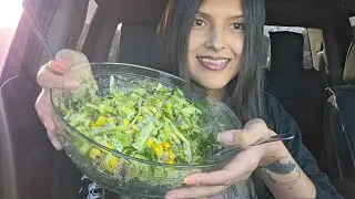 BRUSSEL SPROUT SALAD AND YAP | RAW VEGAN MUKBANG 