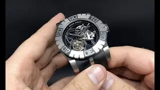 No Pulso: Roger Dubuis Easy Diver Skeleton Tourbidiver Tourbillon