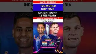 India vs Namibia Match T20 World Cup 2026 Schedule Date Time #date #schedule #indvsnam #cricket