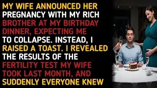 MY WIFE ANNOUNCED HER PREGNANCY WITH MY RICH BROTHER AT MY BIRTHDAY DINNER, EXPECTING ME TO COLLA...