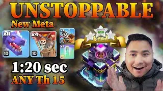 RC CHARGE Mass DRAGONS at TH15 is SIMPLE and BROKEN | Clash of Clans Attack Strategy