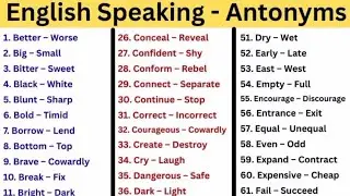 Opposite words|competitive exams|English vocabulary|English grammar for competitive exams|grammar||
