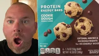 Elevation Protein Cookie Dough Energy Bars Review - Gluten Free 